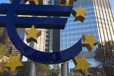 ECB本部＝ドイツ・フランクフルトで